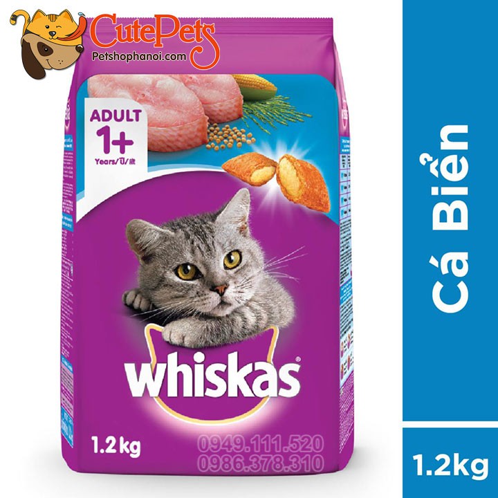 Thức Ăn Cho Mèo Lớn Whiskas Adult 1.2kg (Đủ Vị) - CutePets Phụ kiện chó mèo Pet shop Hà Nội