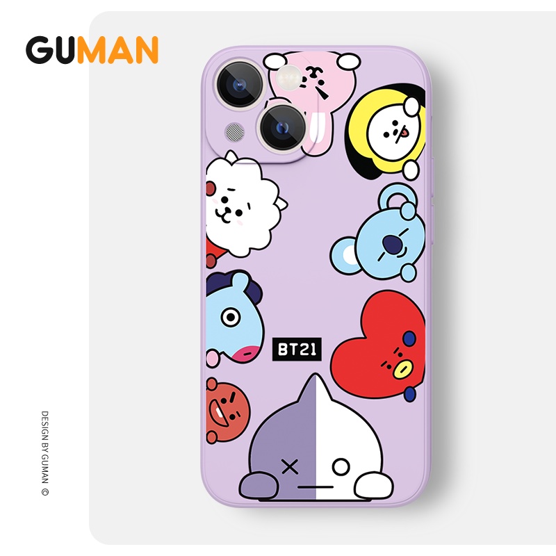 Ốp lưng GUMAN silicon mềm chống sốc dễ thương đẹp cho iPhone 14 13 12 11 Pro Max SE 2020 X XR XS ip 8 7 6S 6 Plus kute B157