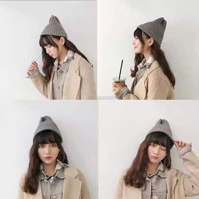 mũ len xù siêu ấm vintage