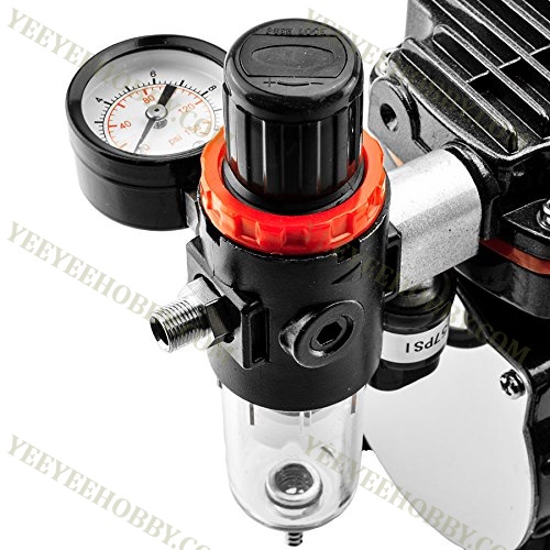 DỤNG CỤ MÔ HÌNH - MÁY NÉN KHÍ KHÔNG DẦU AIR COMPRESSOR SIÊU ÊM TC88T VỚI BÌNH 3L