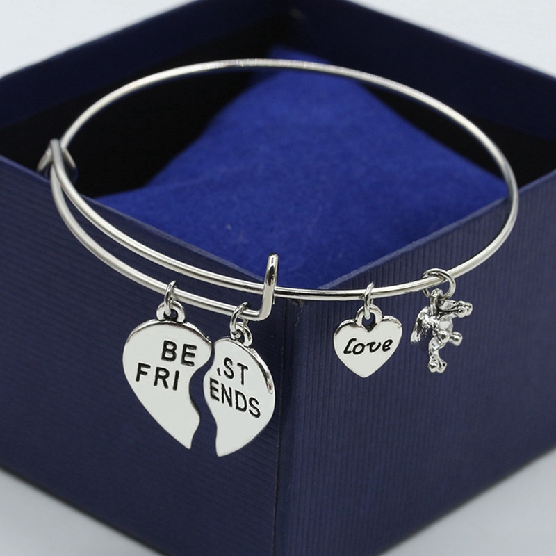 ✨ 【✅COD】 ✨Vòng Đeo Tay Hình Trái Tim Dành Cho Bạn Thân