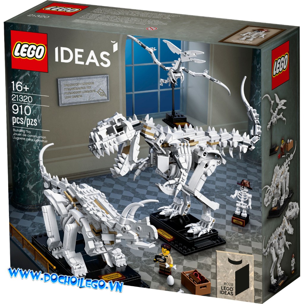21320 Đồ chơi lắp ráp Iego Ideas Dinosaur Fossils - Hóa thạch khủng long