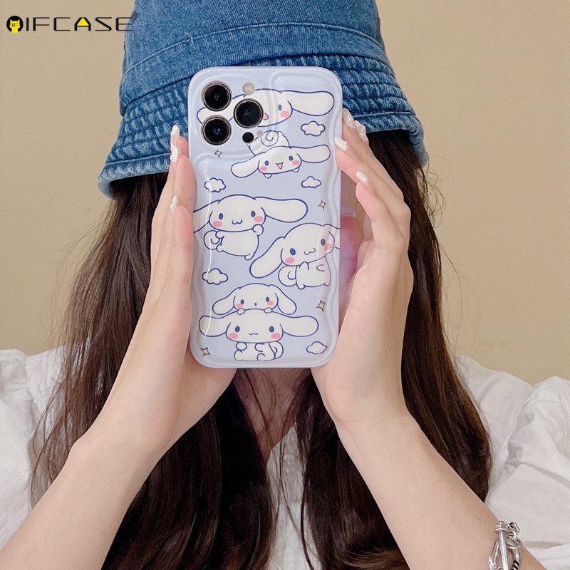 Ốp Điện Thoại Họa Tiết Chú Chó Cinnamoroll Đáng Yêu Cho iPhone 13 12 12 11 Pro Max XS Max XR X