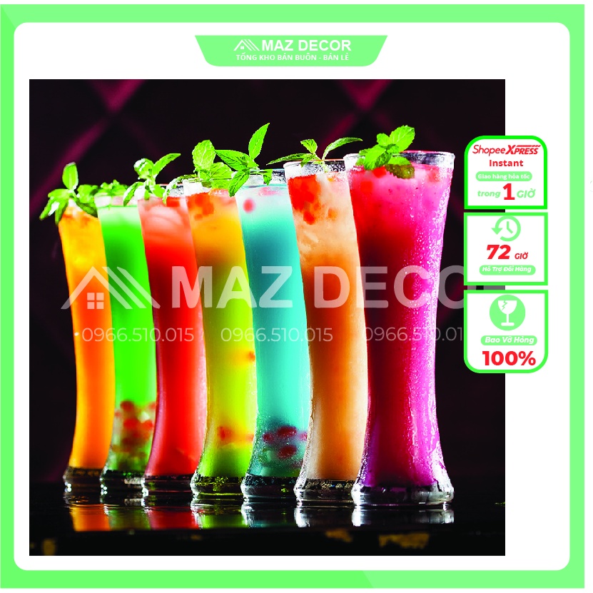 SALE GIÁ SỈ TẠI XƯỞNG ĐẠI LÝ CHÍNH HÃNG OCEAN Bộ 6 Cốc Ly Thủy Tinh Sinh tố Cao cấp Royal – R00312 – 355ml giá rẻ