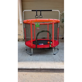 Sàn nhún nhảy Trampoline 3in1 cho bé bật nhún xà đu bóng rổ