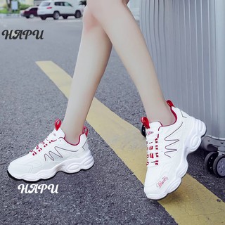 Giày sneaker nữ đế gồ, nhịp tim (hai màu)