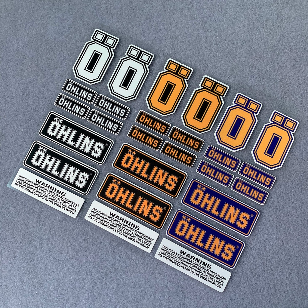 Nhãn dán OHLINS L093 chống nước trang trí xe mô tô