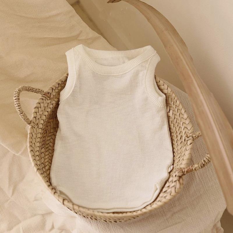 [Babycat] Hàng Có Sẵn Hàng Có Sẵn Áo Sát Nách Cotton Mỏng Thoáng Khí Mùa Hè Phong Cách Nhật Bản Hàn Quốc Hợp Thời Trang Cho Bé Trai Bé Gái