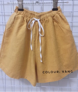 Combo 5 quần short vải đũi thời trang