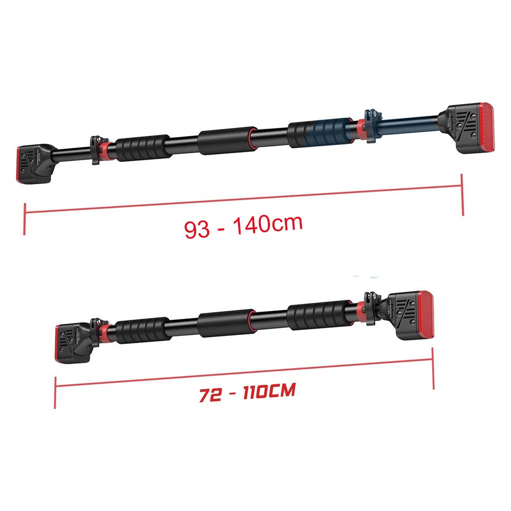 Xà đơn treo tường cao cấp mẫu mới có chốt chống xoay an toàn loại 93-140cm