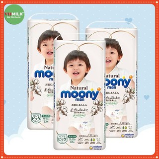 Bỉm quần Moony Nhật các size M58, L44, XL38, XXL26
