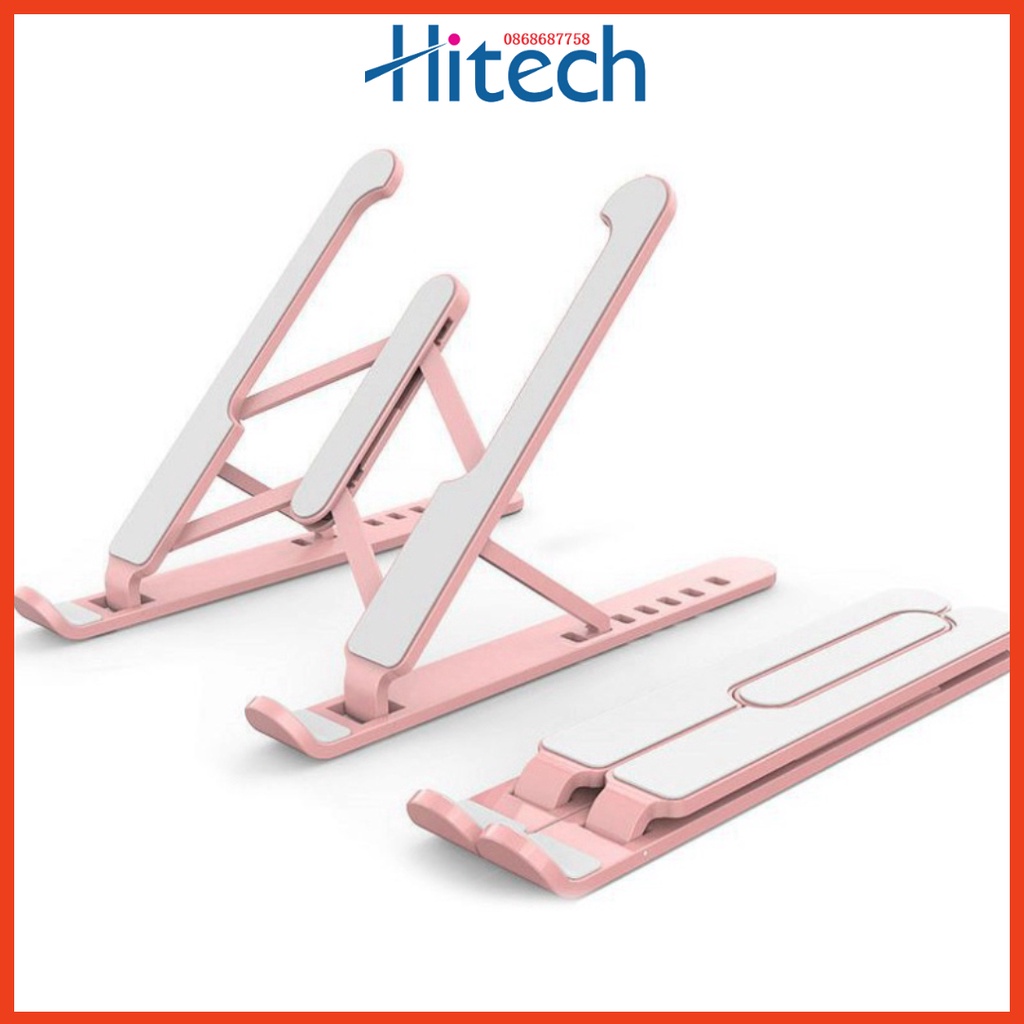 Kệ đỡ laptop máy tính bảng bằng nhựa cao cấp tản nhiệt tiện lợi khi sử dụng - có thể gập gọn