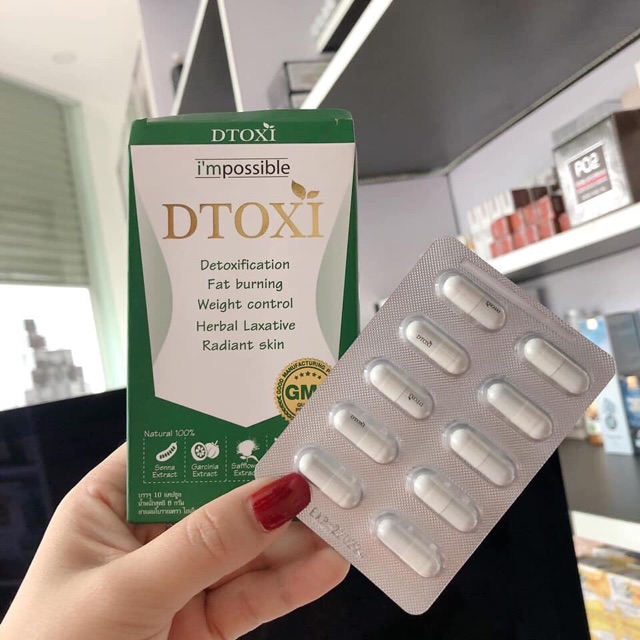 1 Vỉ- Giảm Cân Thải Độc Dtoxi Thái Lan