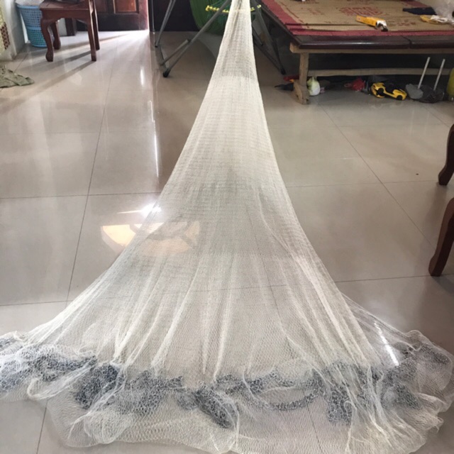 Chài bắt cá dù trắng cao 3 m