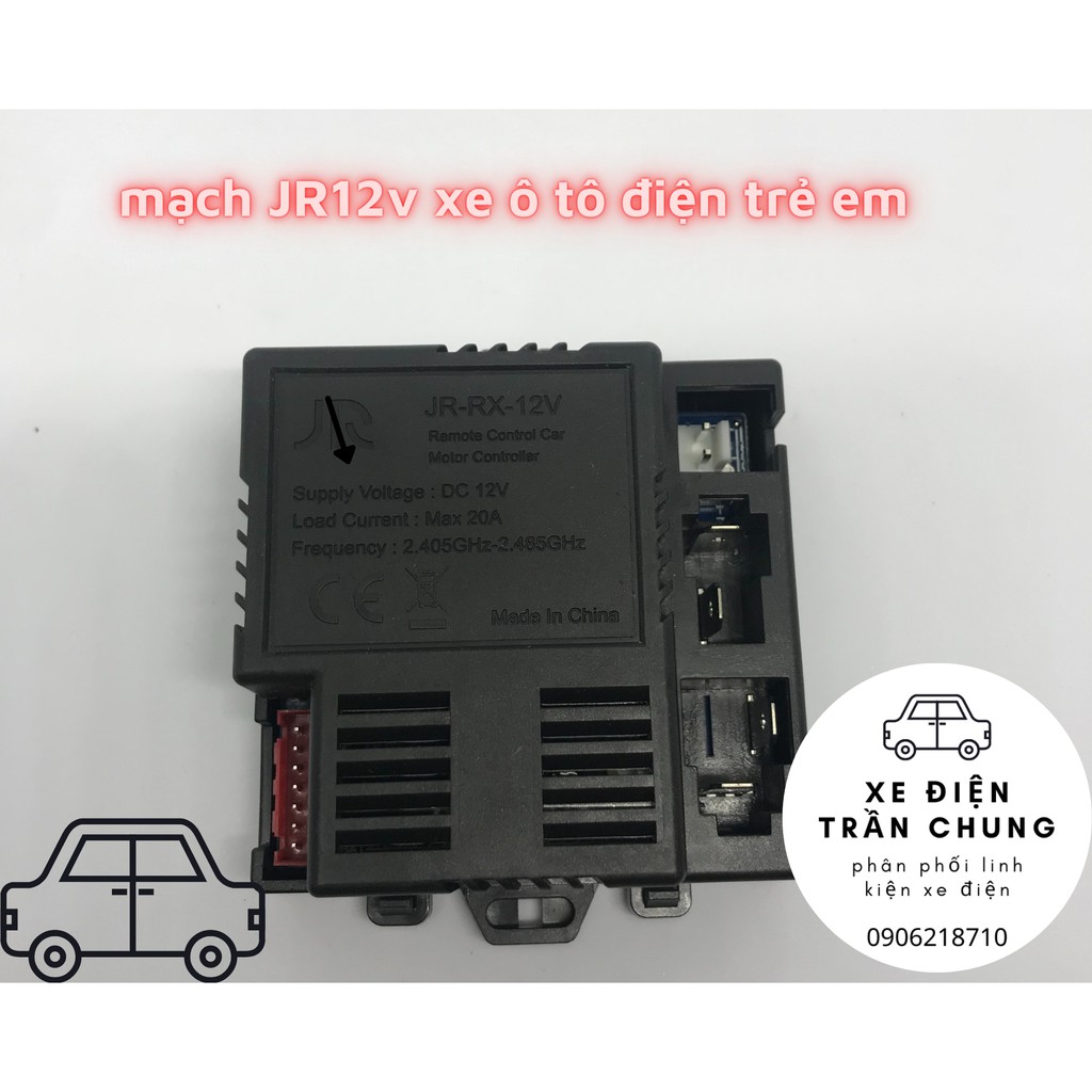 Combo mạch và điều khiển xe ô tô điện trẻ em JR12v