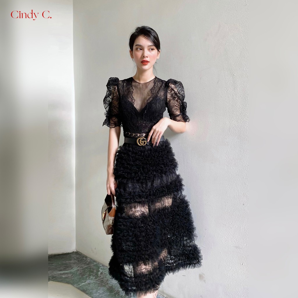[Mã LT150 giảm 150k đơn 699k] Đầm Rosie CINDY C chất liệu ren cao cấp sang chảnh S21787 / S21001 / S21016 | BigBuy360 - bigbuy360.vn