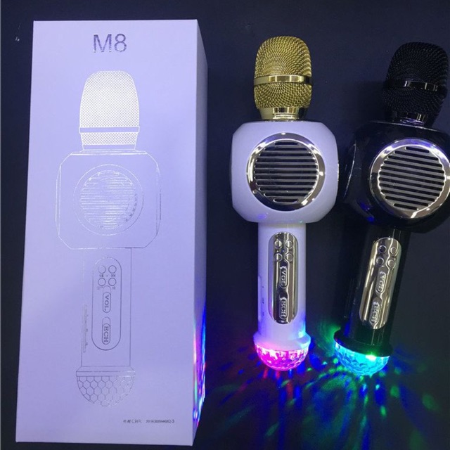 Mic hát karaoke blutooth M8 mẫu mới
