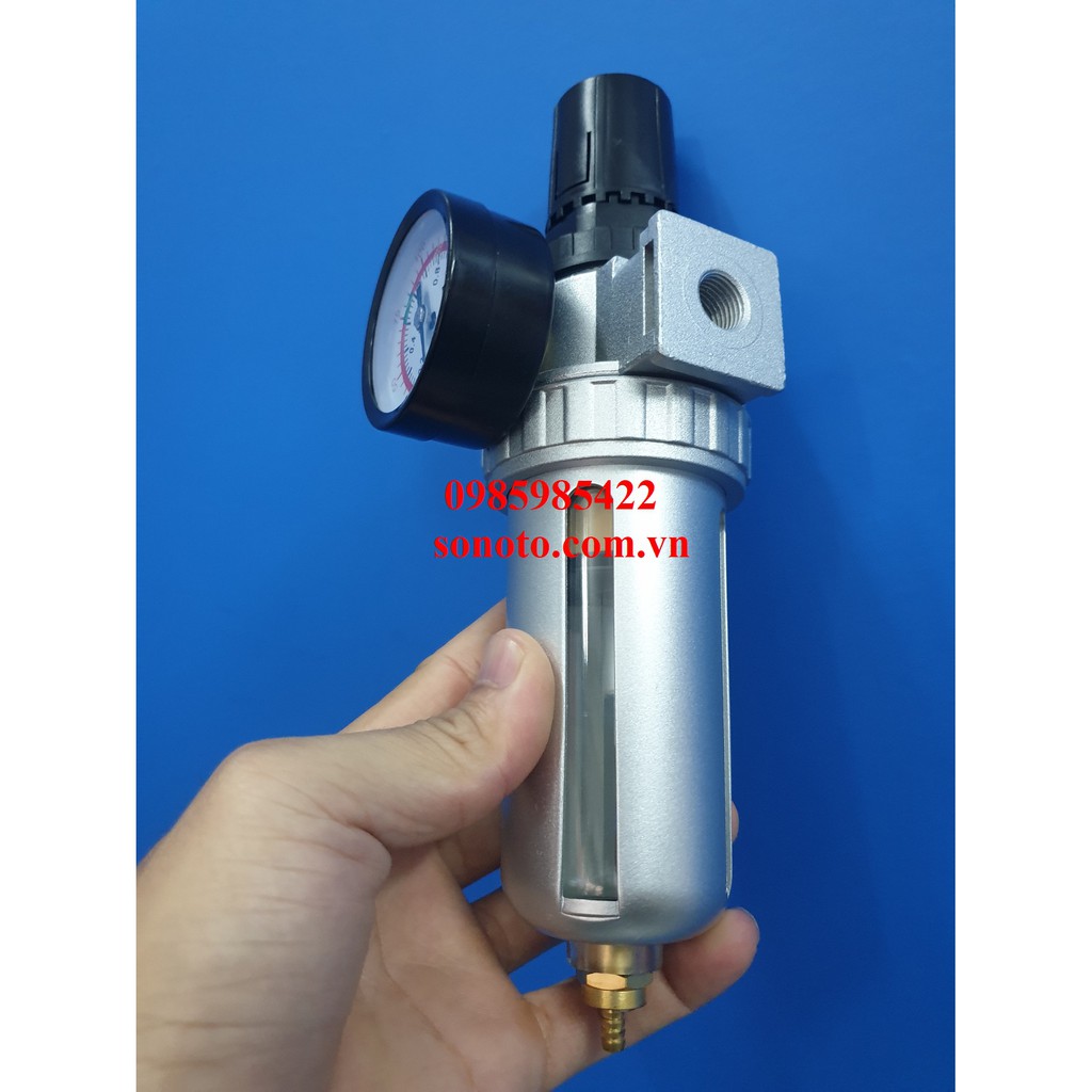 Lọc tách nước dầu bụi bẩn cho máy hơi máy nén khí máy hơi loại đơn có điều áp và đồng hồ hiển thị áp suất SONQUANGPHU422