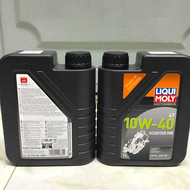 Nhớt Tổng Hợp Xe Tay Ga Liqui Moly MOTORBIKE 4T 10W-40 SCOOTER MB - 20832