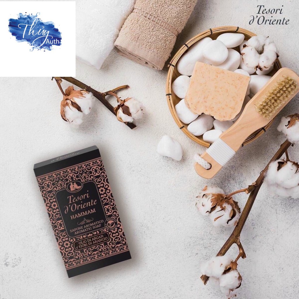 [Hàng chính hãng] Xà Phòng Lưu Hương Nước Hoa Ý Tesori d'Oriente Tinh Dầu Argan Và Xạ Hương 150g