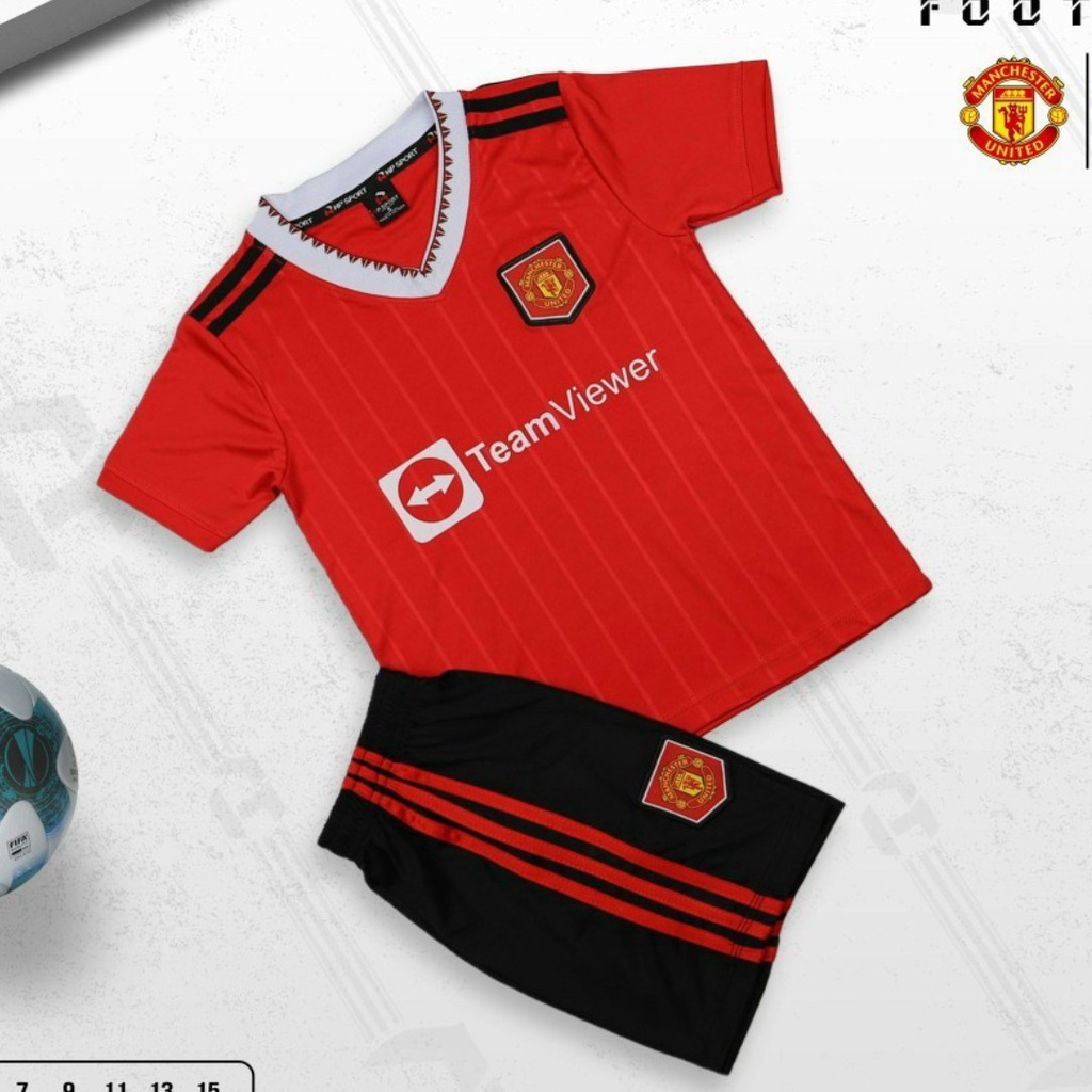 Bộ quần áo đá bóng trẻ em đội tuyển manchester united mẫu mới nhất