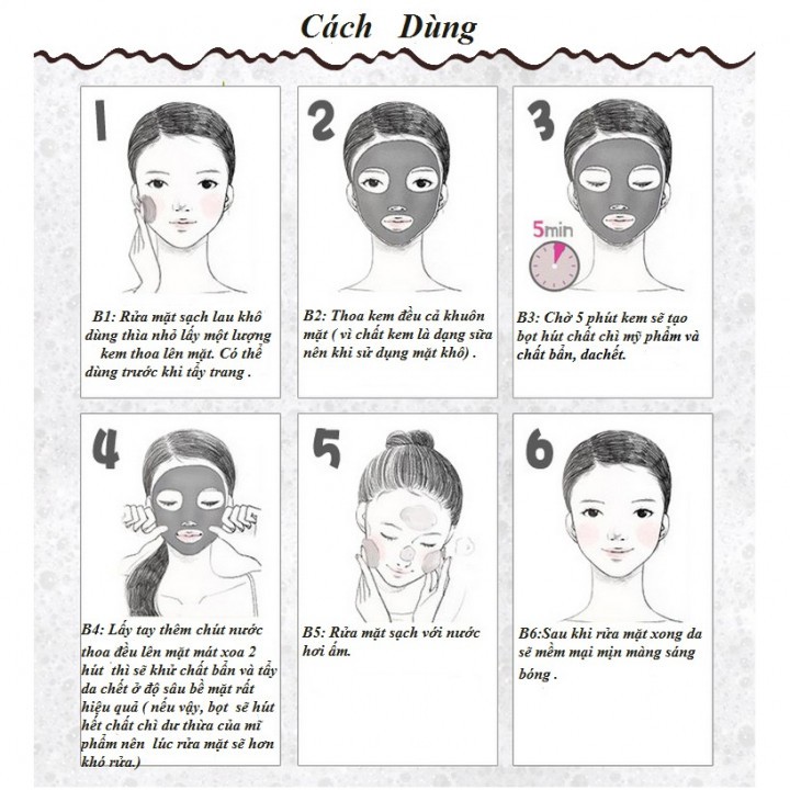 Mặt nạ sủi bọt thải độc bì heo Carbonated Buble Clay Mask hàn quốc