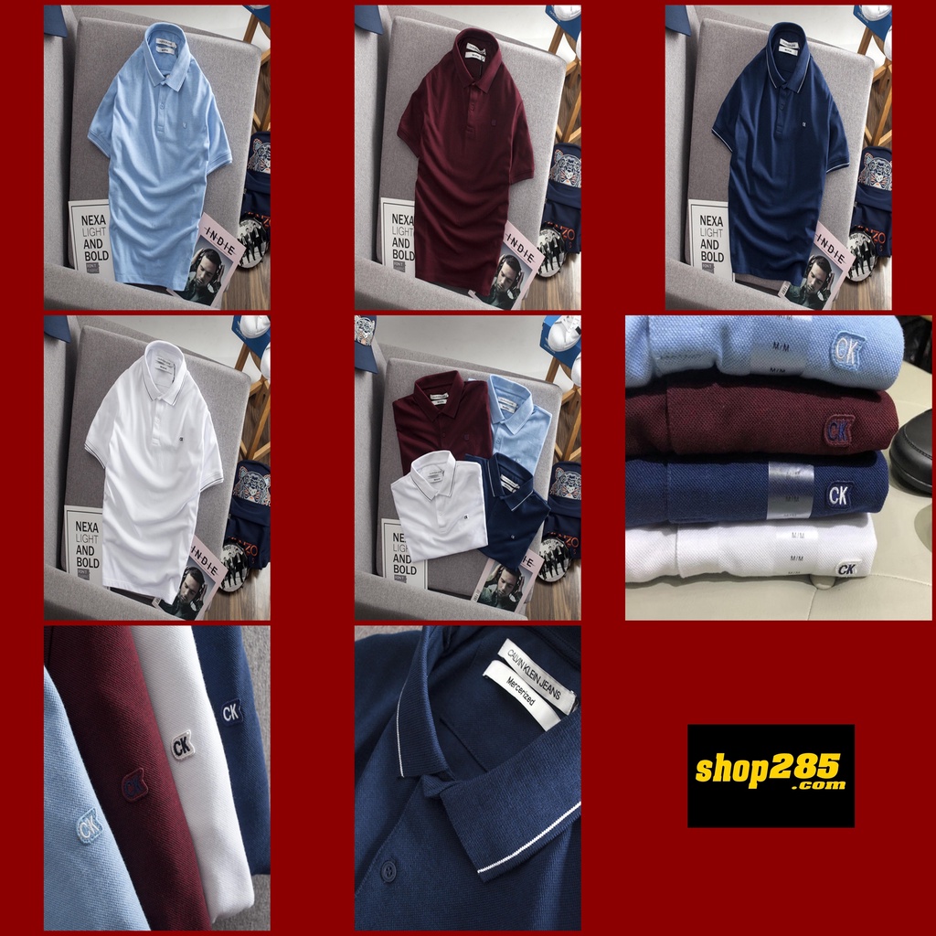 Áo thun có cổ Ci.Key.Jean Pique xin đẹp chất  5 màu cá tính cực đẹp  áo có cổ thời trang mặc quanh năm POCK8