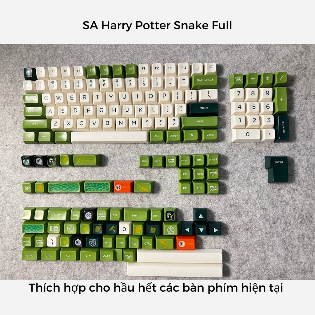 Bộ keycap SA Harry Potter Snake | Nút bàn phím cơ | Profile SA - Kicap