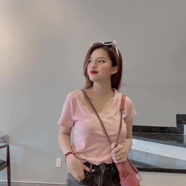 Áo phông nữ đẹp ❤FREESHIP❤ Giảm 5k khi nhập [ao phong] Áo thun nữ  G.AP cổ tim tay ngắn siêu đẹp hàng Việt Nam