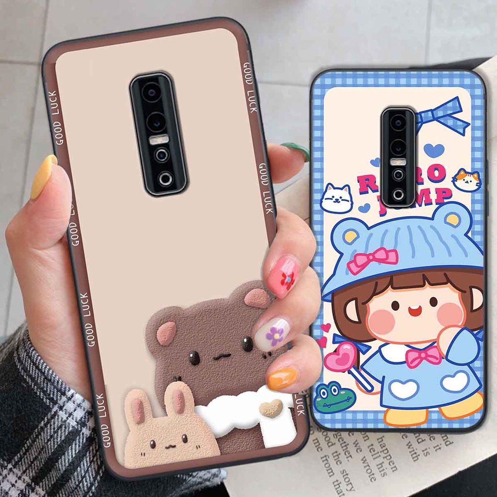Ốp Vivo V17 Pro bear brick, gấu đáng yêu, dễ thương