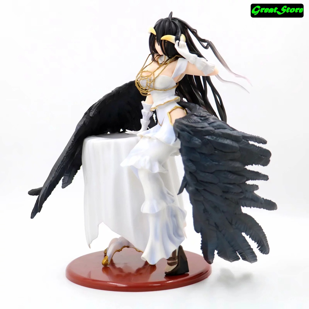 ( CÓ SẴN ) Mô hình Albedo ( có bàn ) trong OVERLORD Lạc Vào Thế Giới Game 1/7 scale - Figure