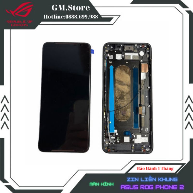 Màn Hình Zin Liền Khung Asus Rog Phone 2 (Chính Hãng)