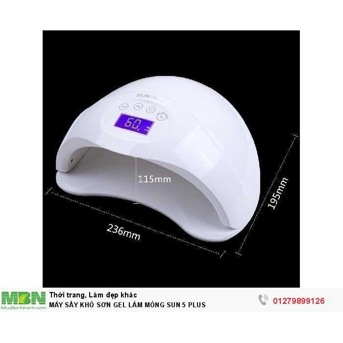 ( BẢO HÀNH 12 tháng) Máy Hơ Gel SUN 5 PLUS Có Team Xanh