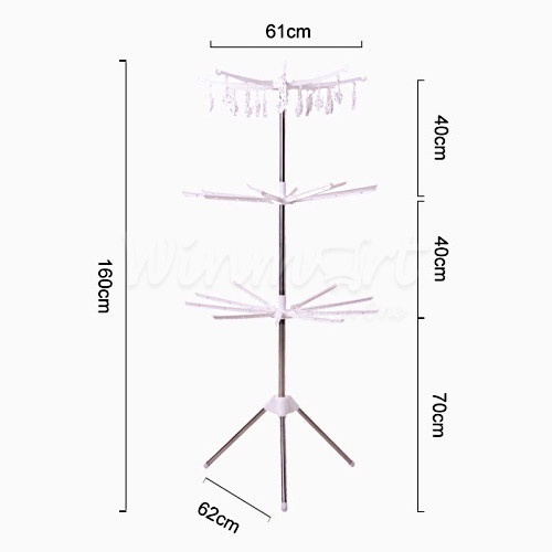 Cây sào phơi đồ gấp gọn [FREESHIP]❤️ đa năng 3 tầng, treo đồ cho trẻ em, bé sơ sinh