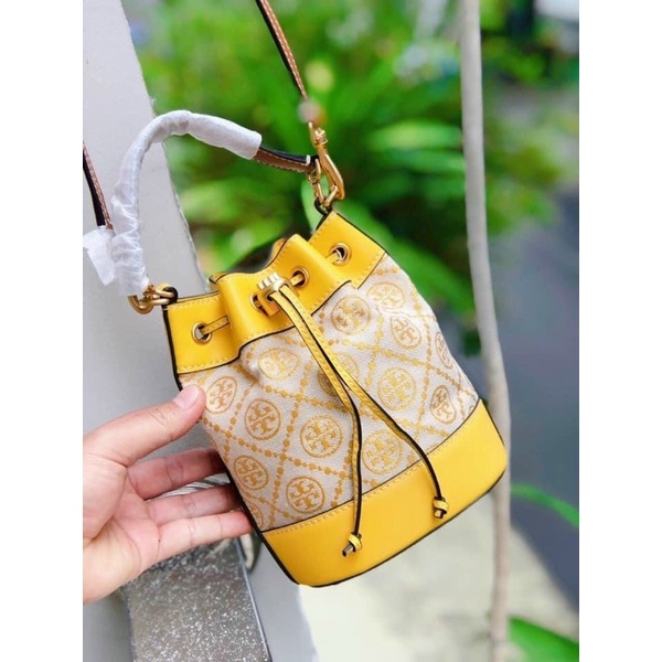 Túi Bucket Tory Burch Vàng