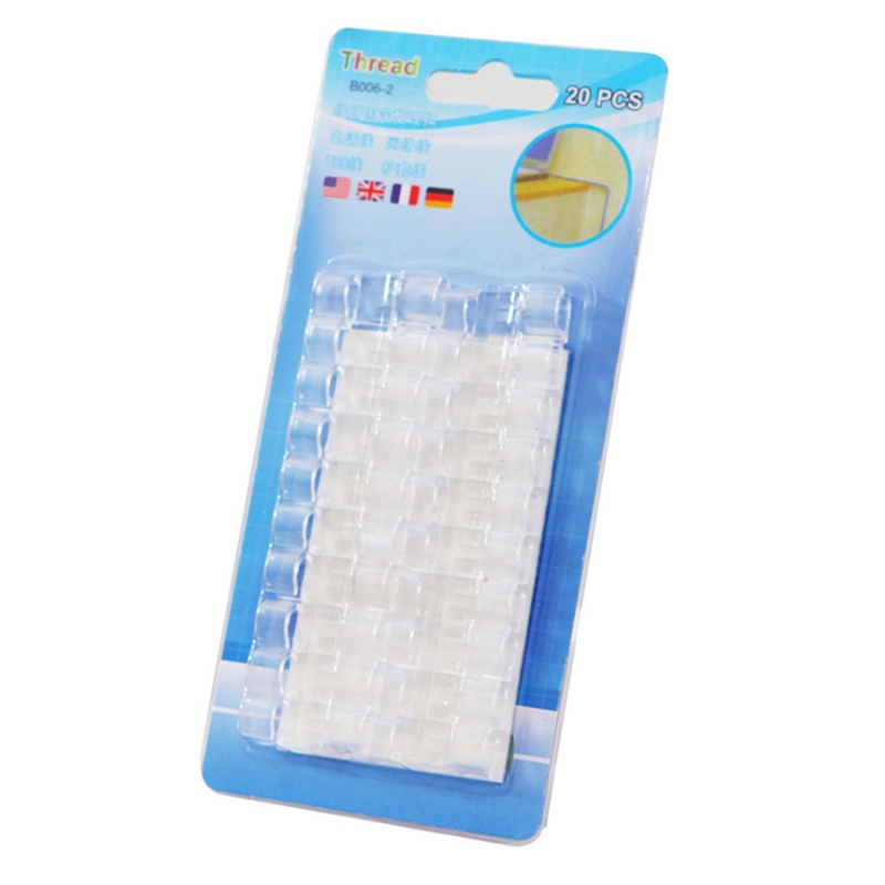 Set 20 Kẹp Giữ Dây Cáp Sạc Tự Dính Tiện Lợi Dành Cho Phòng Khách / Phòng Ngủ / Văn Phòng