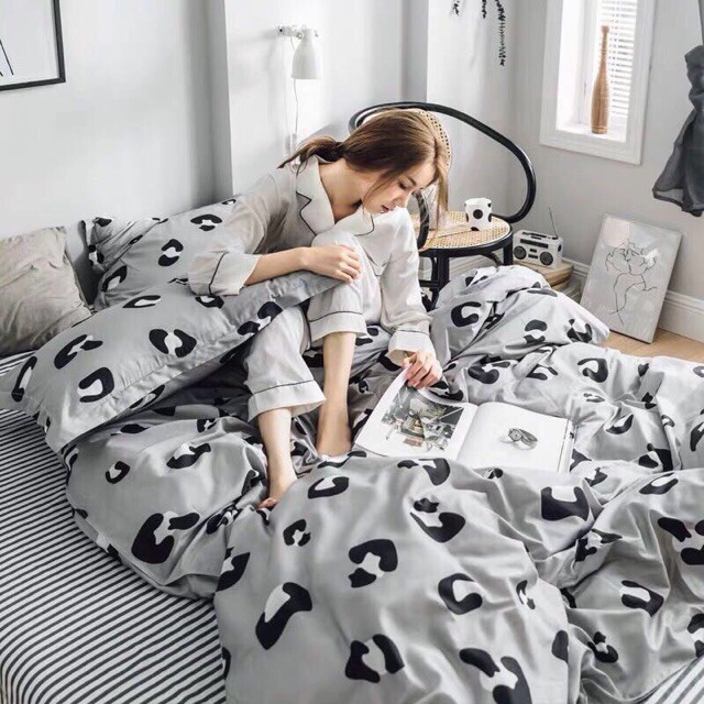 Bộ ga gối poly cotton boss decor nhập khẩu nhiều mẫu mã chon lựa