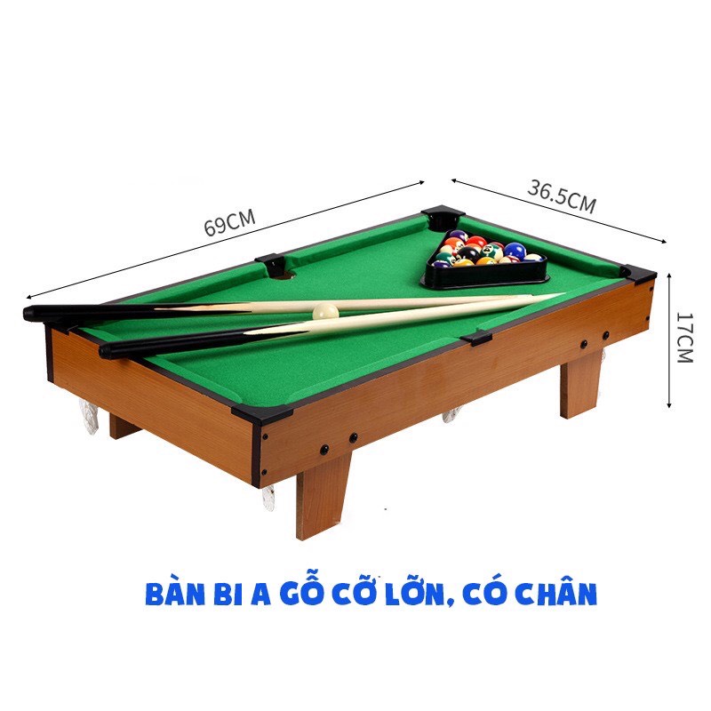 Bàn Bida mini gỗ - Đủ size (Hàng sẵn) - Thư Viện Đồ Chơi