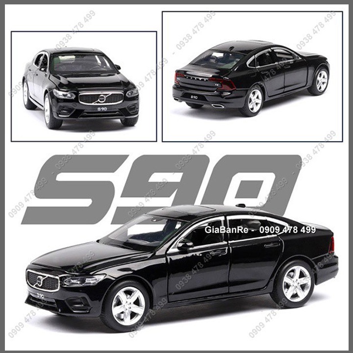 XE MÔ HÌNH KIM LOẠI TỈ LỆ  1:32 - VOLVO S90 - ĐEN - 9842.1