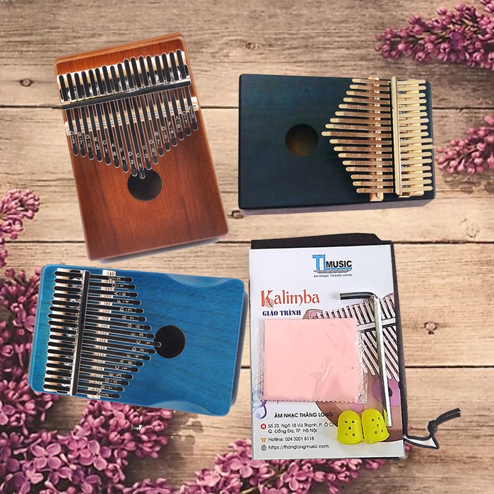 Đàn Kalimba Giá Rẻ KA03 Gỗ Nguyên Khối Kèm Full Phụ Kiện