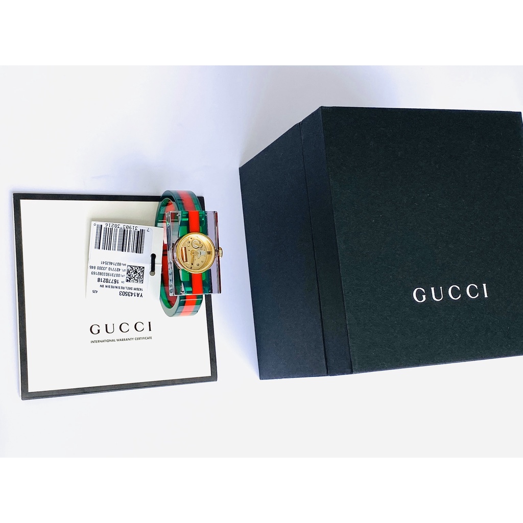 ng h n d y nh a gucci vintage green and red ya143503