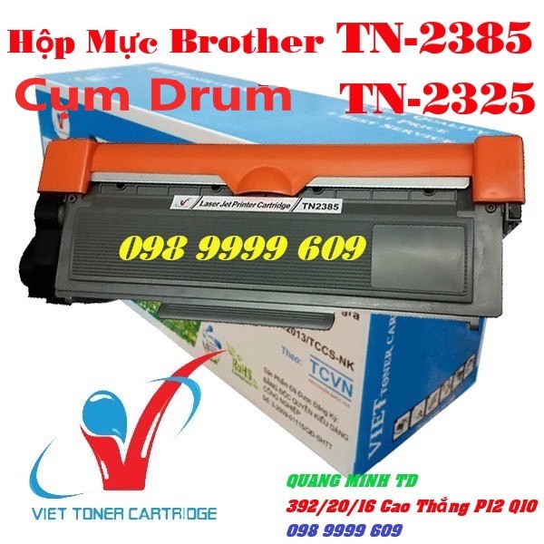 Hộp Mực &amp; Cụm Drum  Brother TN-2385, TN-2325 - Brother HL-2320D,L2361DN, L2321D, L2366DW, DCP-L2520D, MFC-L2701DW,...