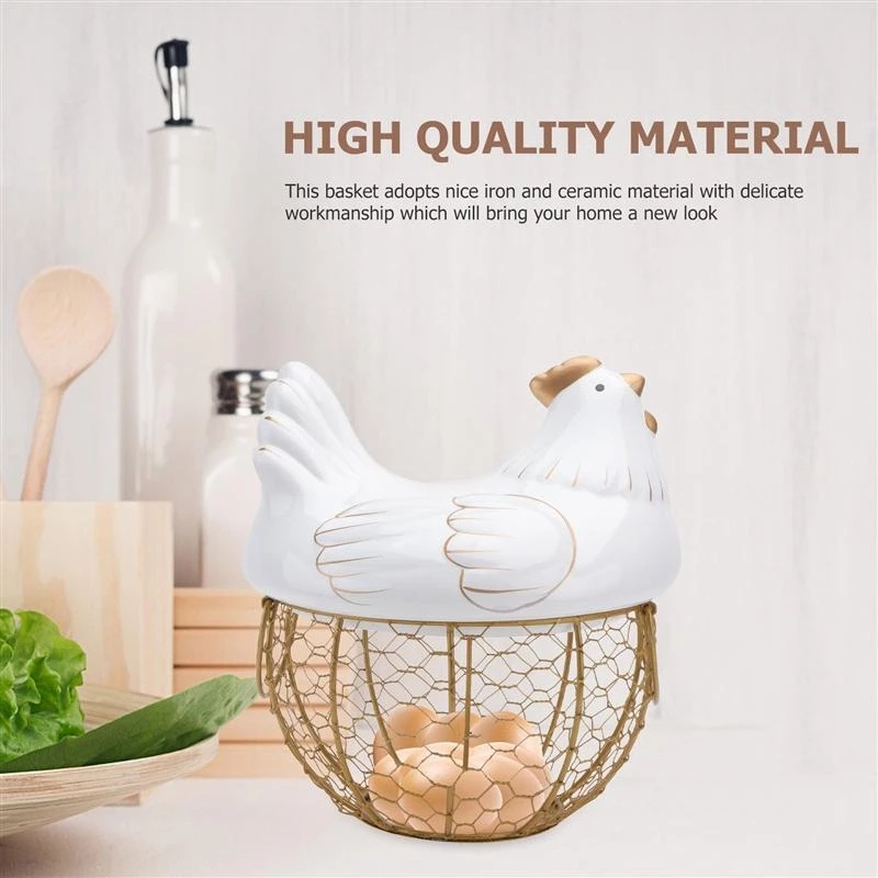 Giá Đỡ Trứng Gà / Trái Cây Bằng Sắt Tiện Dụng