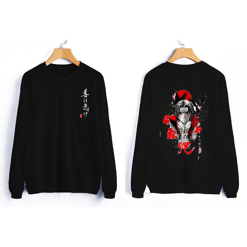 Áo Naruto - BST Áo nỉ sweater Naruto in hình uchiha - sasuke - kakashi mẫu đẹp