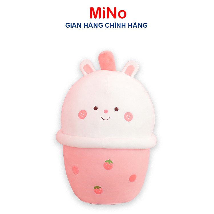 Gấu Bông Trà Sữa To Mino, Trà Sữa Hình Thú Khủng Long Gấu Thỏ 50cm TH24