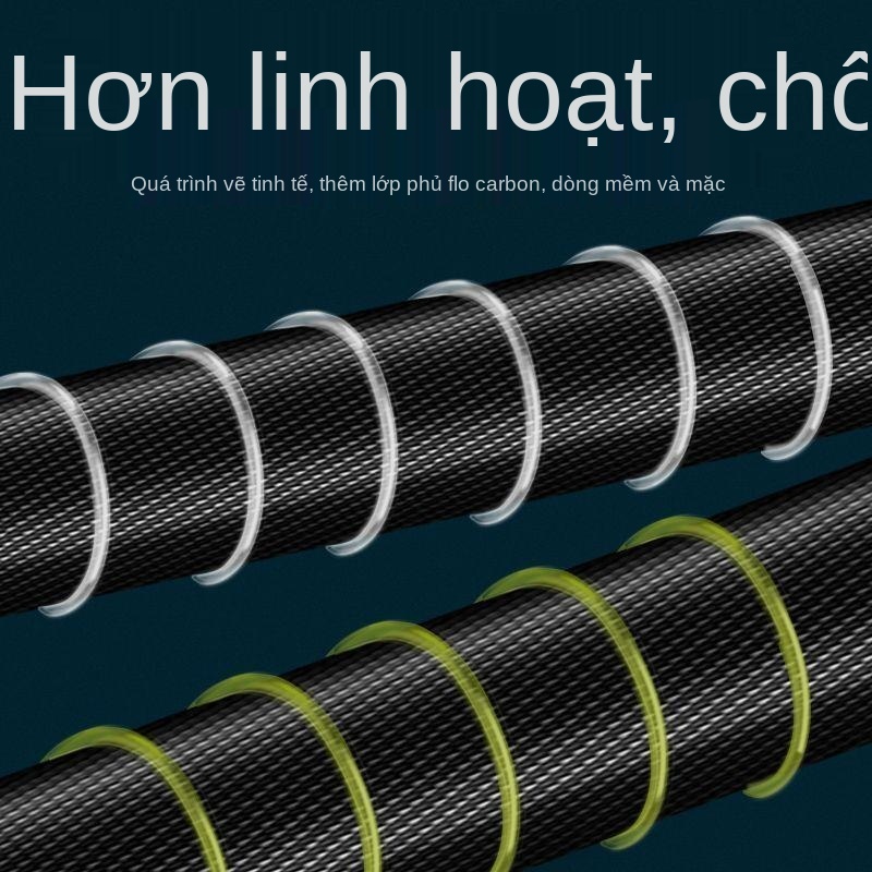 ∋☜▨Dây câu cá Đức không cuộn sợi vua chính hãng nylon siêu mềm chính hãng siêu căng và chống vướng