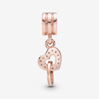 Interlocking Hearts Dangle Charm