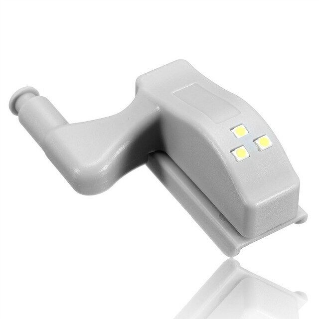 Đèn 3 Led Gắn Bản Lề Tủ Quần Áo, Ngăn Kéo  Kèm Pin