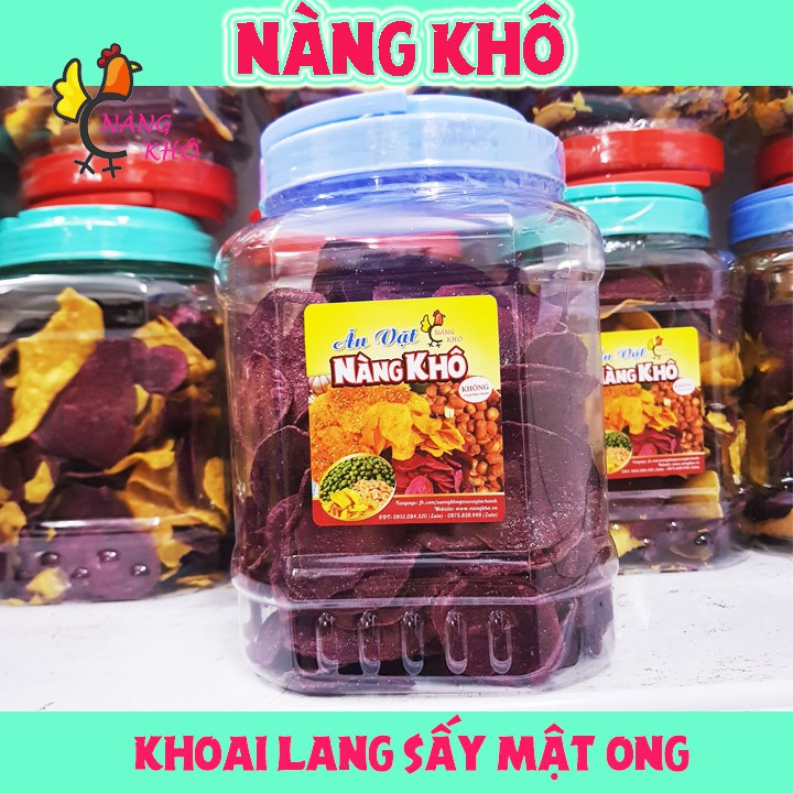 500g khoai lang sấy giòn tẩm mật ong (hàng loại 1 nguyên miếng - trái cây sấy) | Nàng Khô | BigBuy360 - bigbuy360.vn