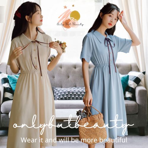 Đầm Mùa Hè Thắt Nơ Mới Cho Bé Gái Từ 12 Đến 13 Tuổi